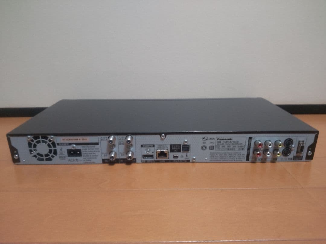 パナソニック　DIGA DMR―BZT600 500GB→2TB プチメンテ済み