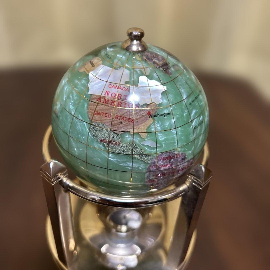 アンティーク 回転時計地球儀