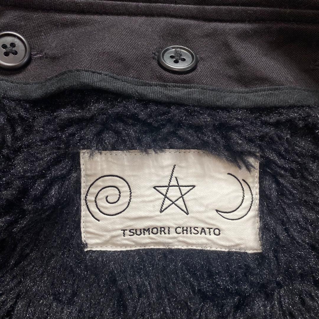 ツモリチサト　黒　モッズコート　ラクーンファー　ボアライナー付き