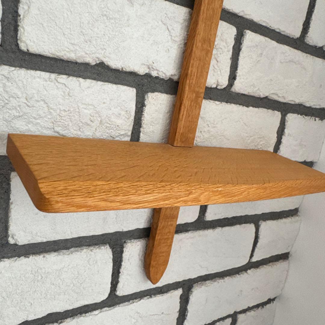 高塚和則　木工　ウォールシェルフ　棚　オーク　作家