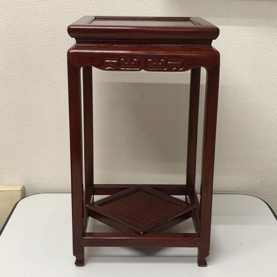 美品　カリモク　唐木　高卓　花台