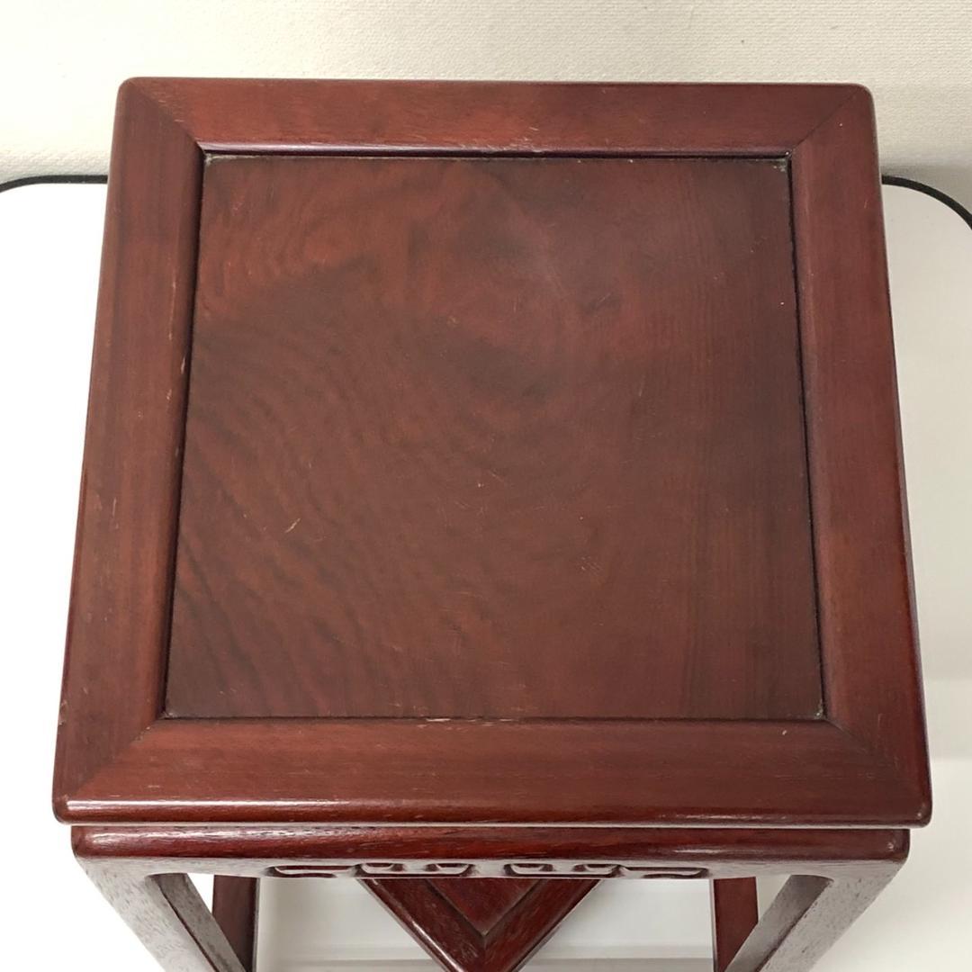 美品　カリモク　唐木　高卓　花台