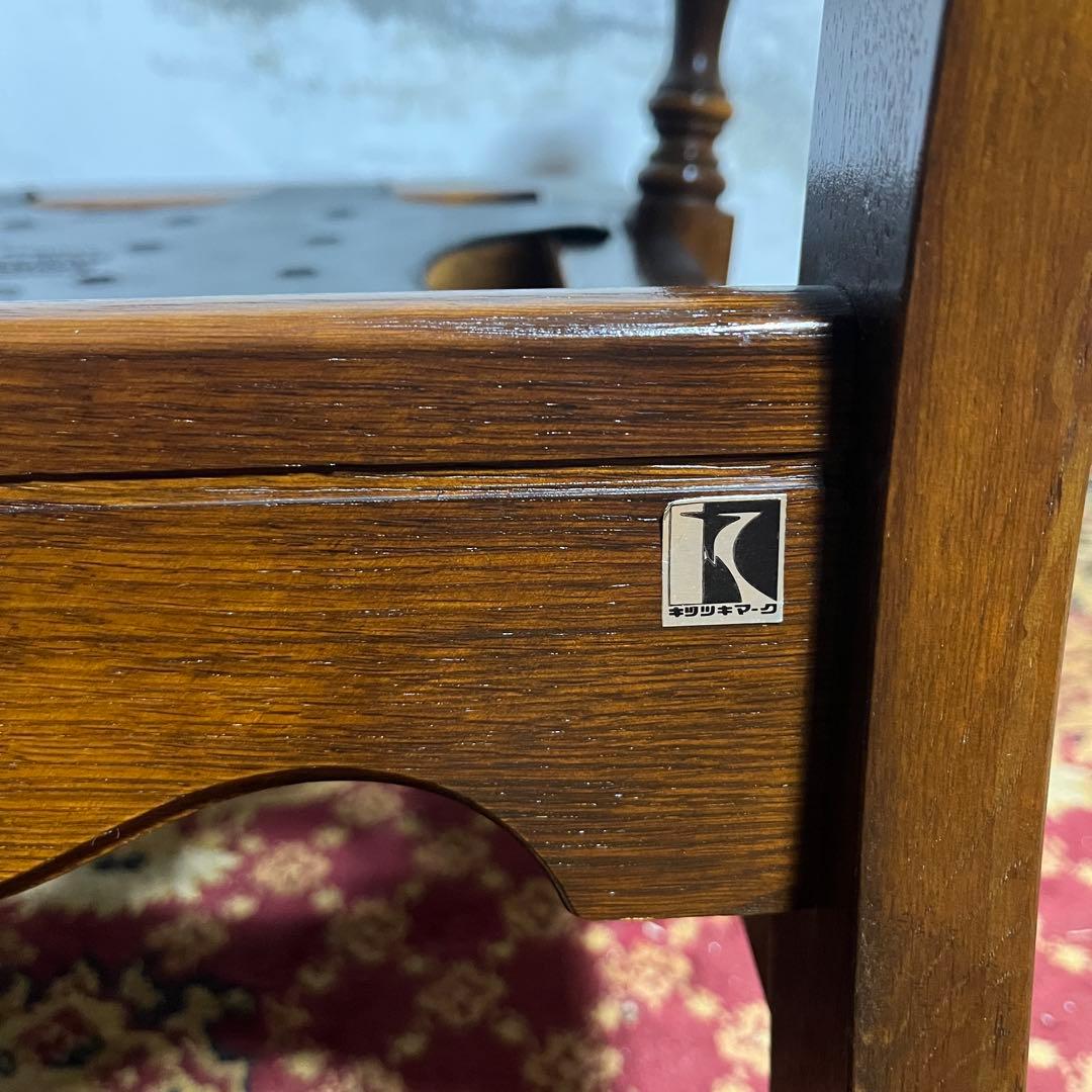 【キツツキ】ラウンジチェア 1人掛け 花柄クッション付き ヴィンテージ ソファ⓵