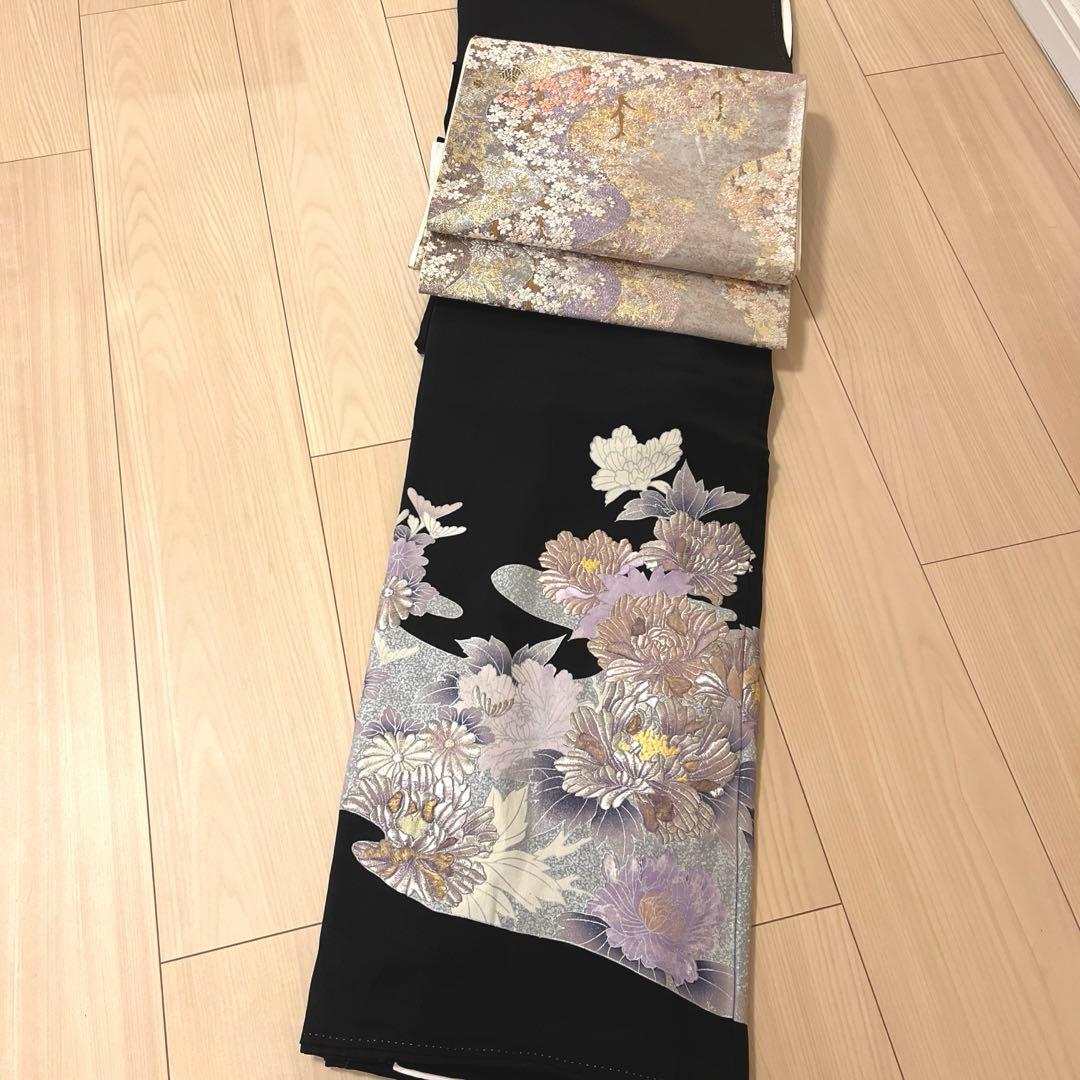 黒留袖・袋帯セット　sTM24050716