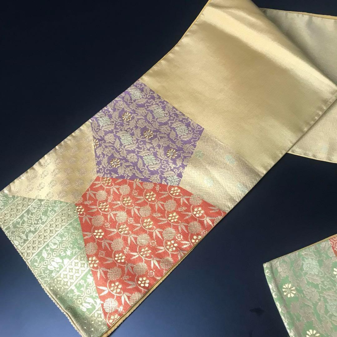 ZF-918 袋帯 正絹 金箔 六通 金彩 金糸 高級 逸品