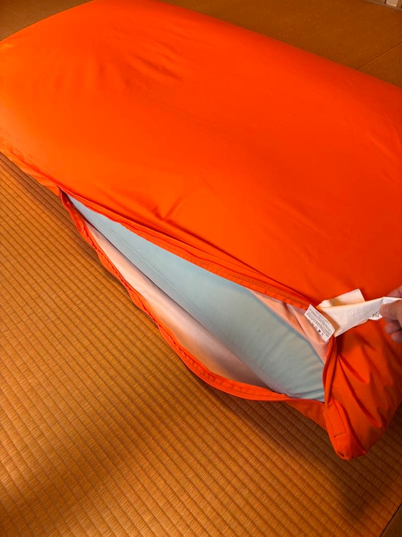 Yogiboマックス　新品オレンジカバー、インナーカバークリーニング済