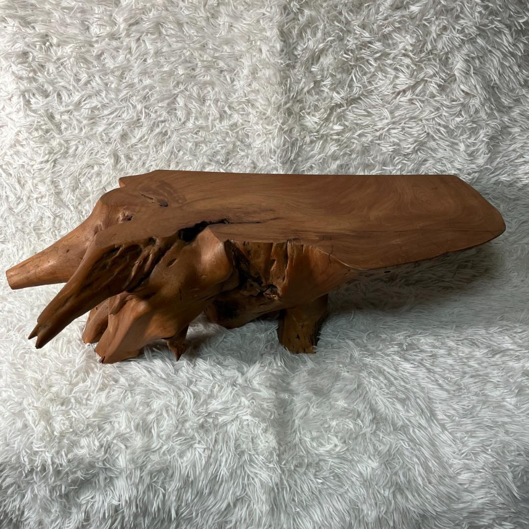 美品 天然木 一枚板 ローテーブル 流木 テーブル 無垢材 センターテーブル