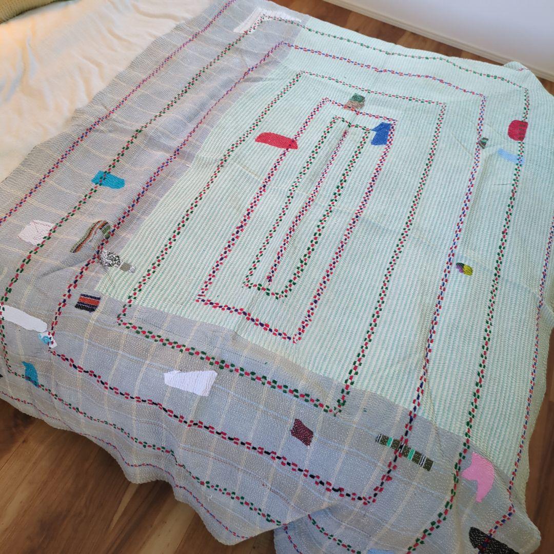 ビンテージカンタキルト ラリーキルト エスニックインテリア ソファカバー778