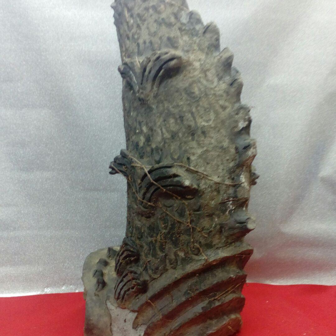 戦国末期〜江戸時代前期頃極稀少レア博物館資料級築城櫓城門用鯱シャチホコ古瓦当時物