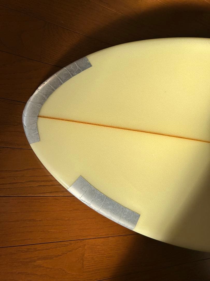 サーフボード　FCS クリーム色 ロングボード トライフィン