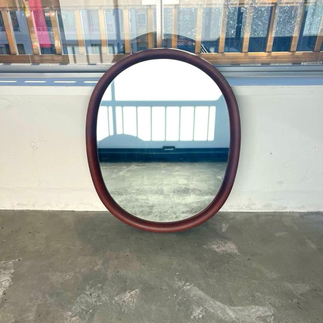 柳宗理 秋田木工 ミラー 小判型 大