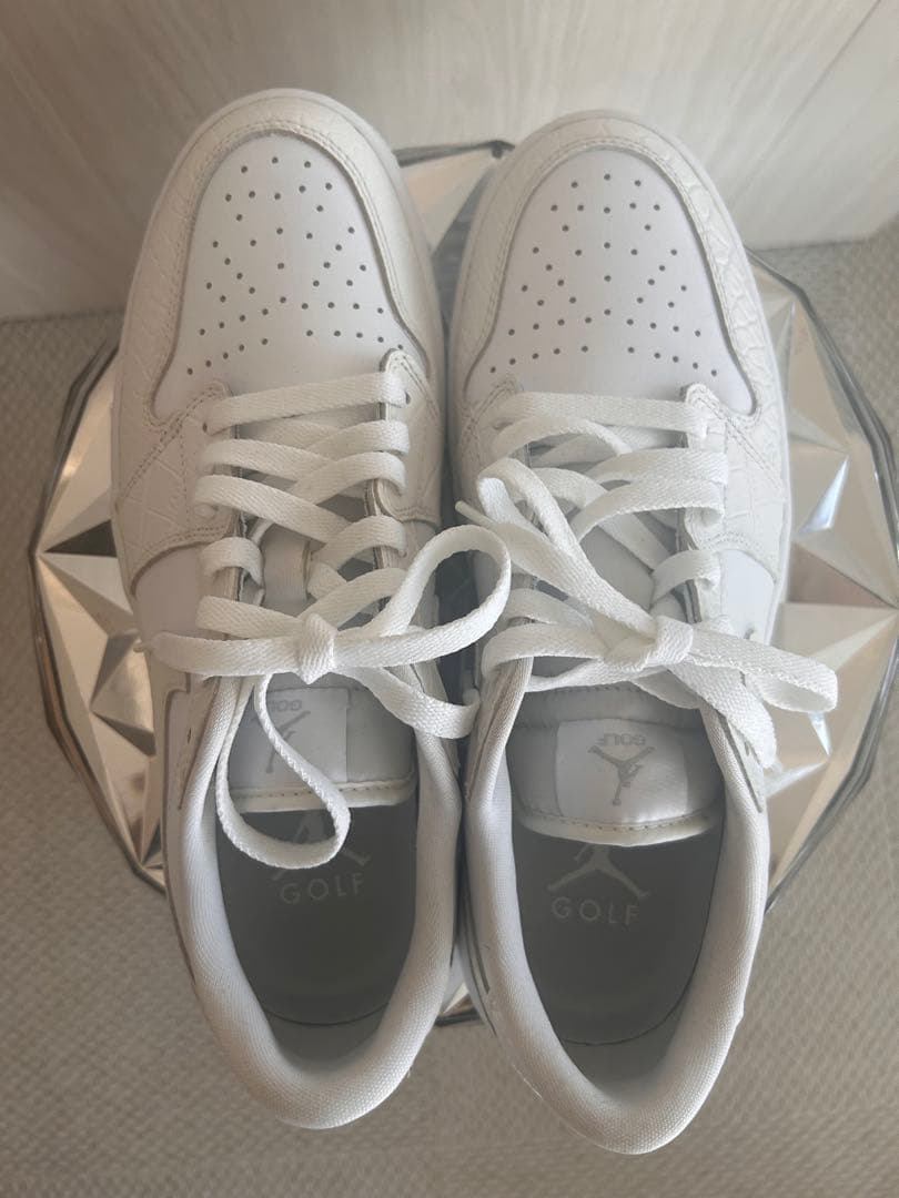 NIKE AIR JORDAN 1 LOW GOLF white 27センチ