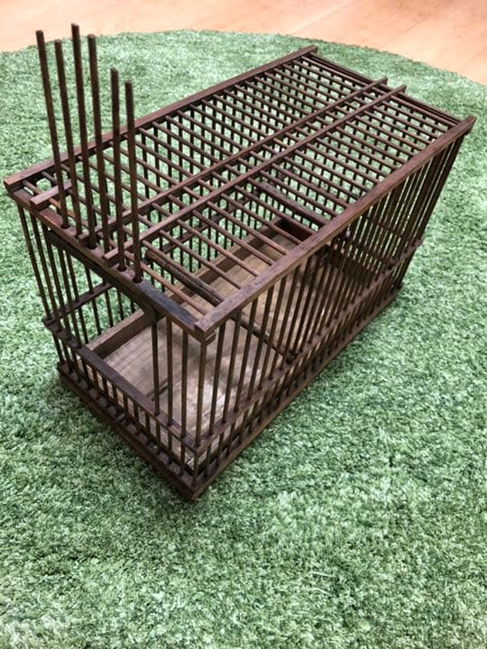 鳥籠　竹籤／木製　(大・中・小)セット