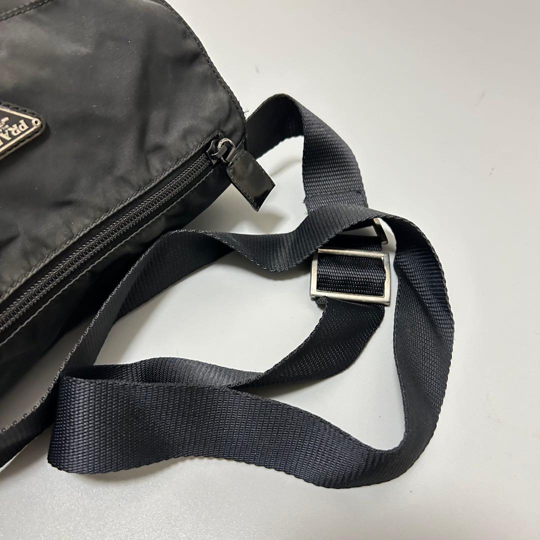 PRADA プラダ テスートナイロン クロスボディ ショルダーバッグ ブラック系
