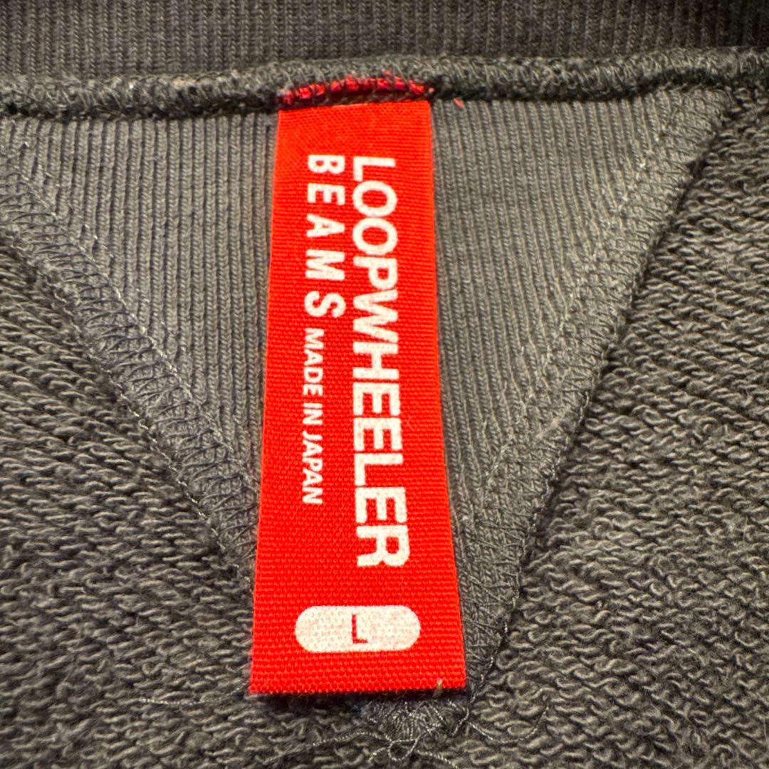 LOOPWHEELER BEAMSクルーネック スウェット トレーナー スミクロ