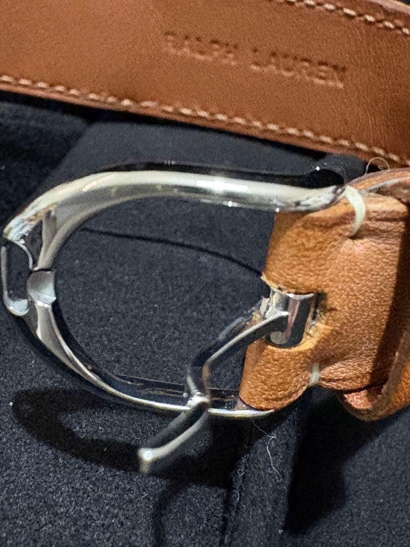 2/5のみ価格　RLコレクション　スティラップ時計　ホワイト文字盤　レザーベルト