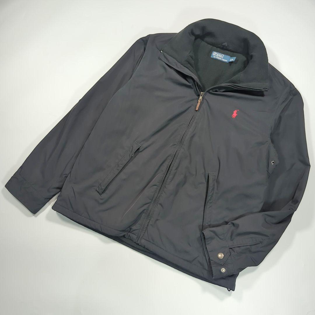 ポロラルフローレン Ｌ 中綿ナイロンジャケット フリース　ポニー刺繍