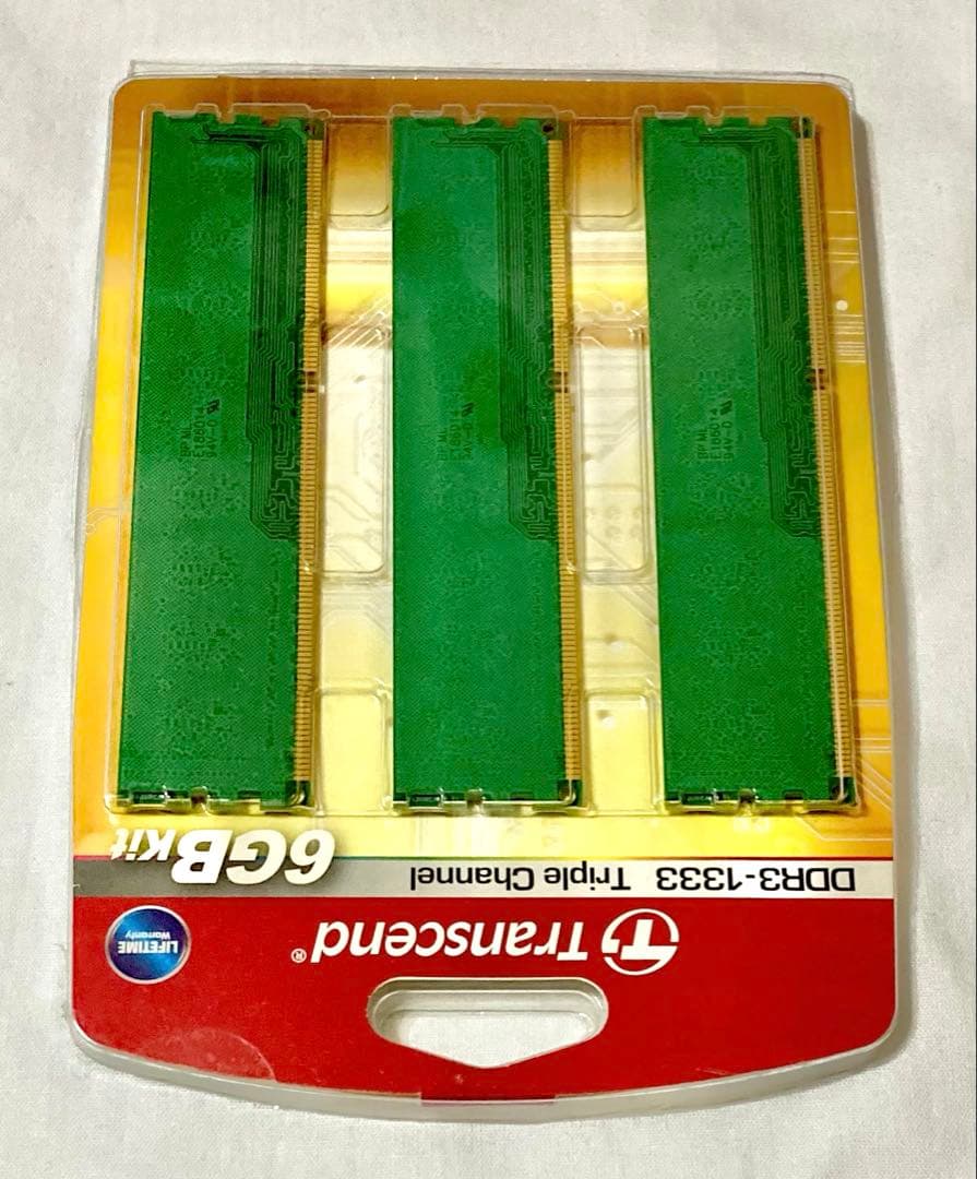 Transcend デスクトップPC用 DDR3 1333 6GB(2GB×3)