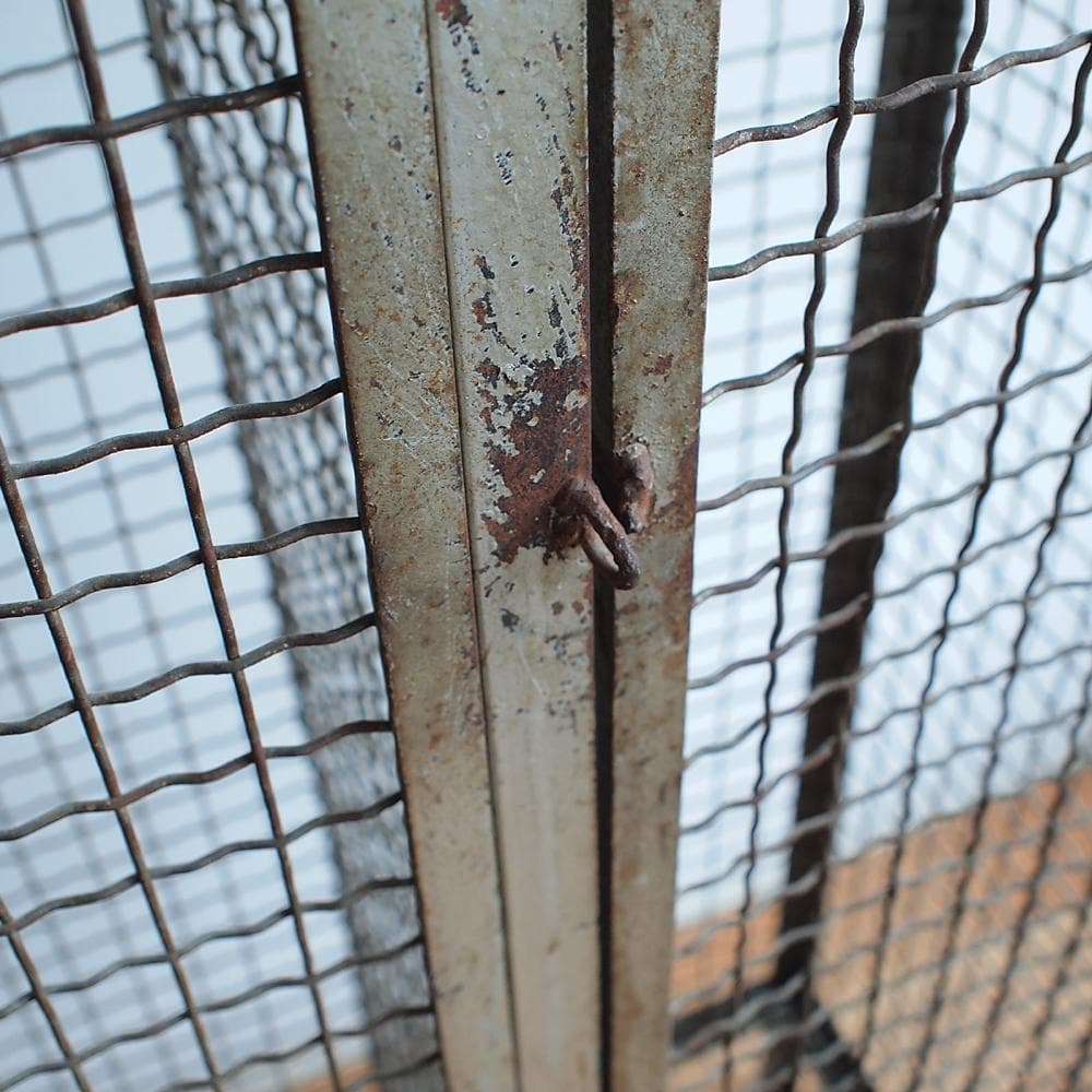 1950-60's ビンテージ ワイヤー メッシュロッカー 2ドア