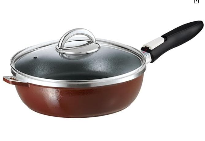 オールパンゼロ 26cm ショコラ ガラス蓋・専用ハンドル・レシピ本・適温計