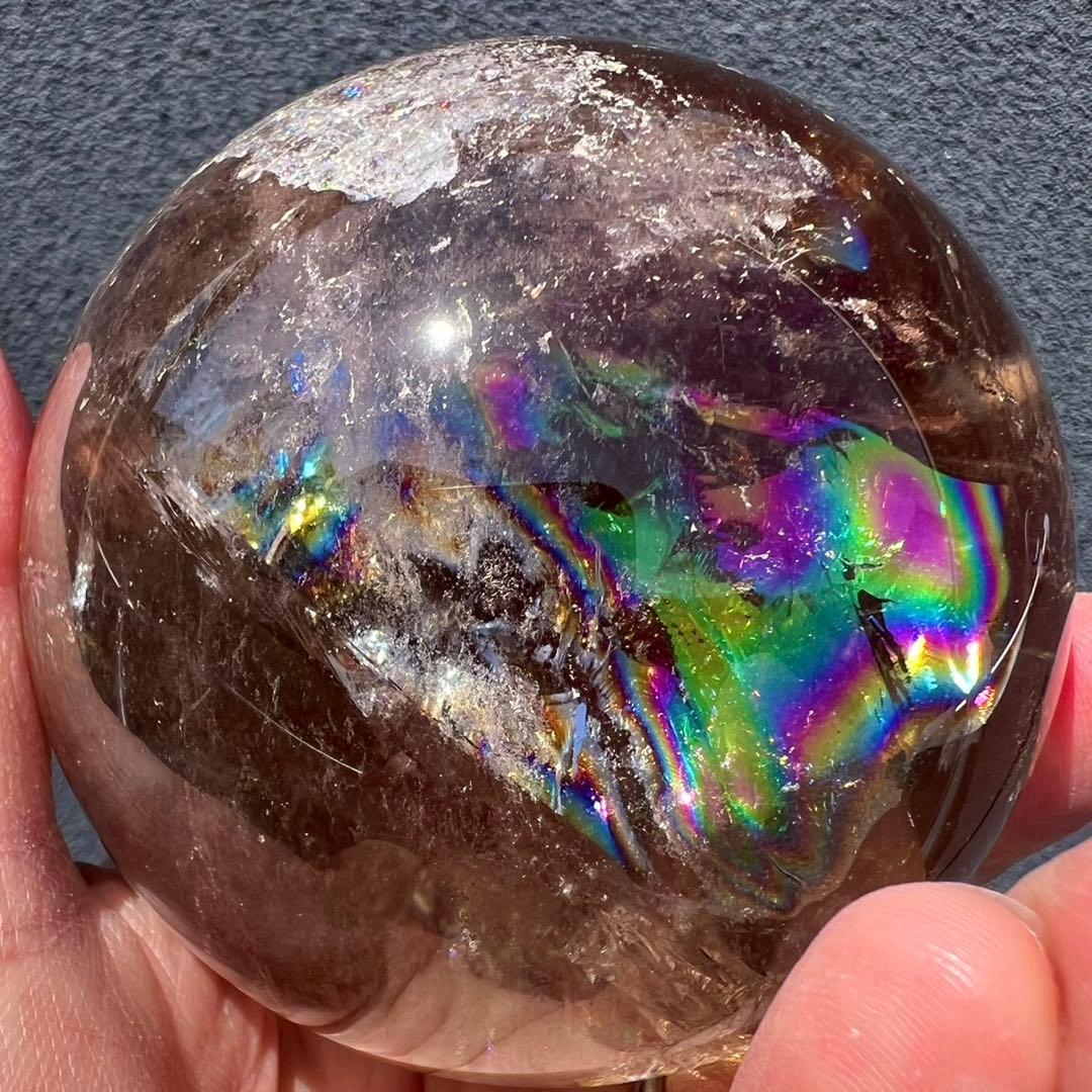 ✳️専用‼️☆激凄美宝珠☆極上別格品☆スモーキークォーツ 丸玉 天然石 煙水晶 原石