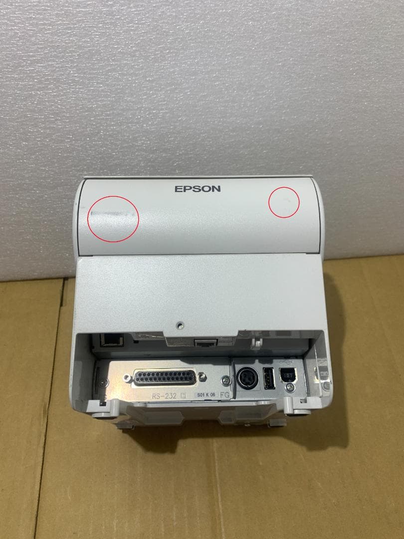 【中古】EPSON TM-T88VI レシートプリンタ 簡単印刷テスト確認済