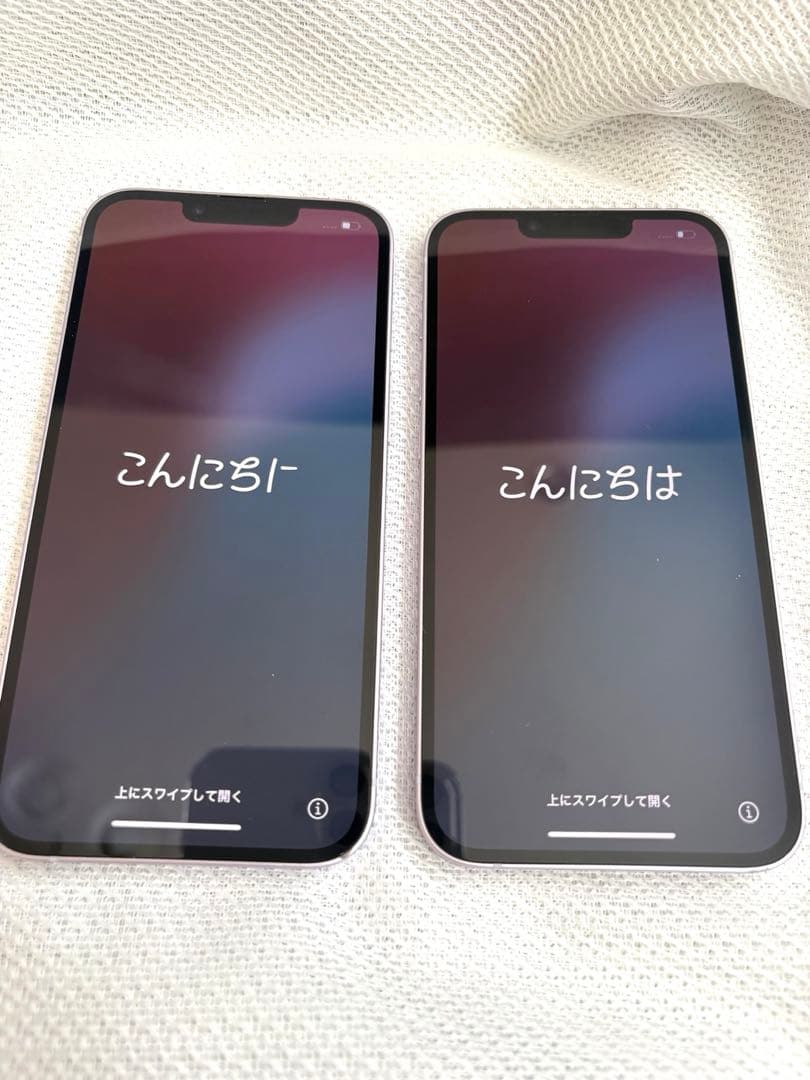 Apple iPhone14【2台】128GB パープル　充電器付き 美品