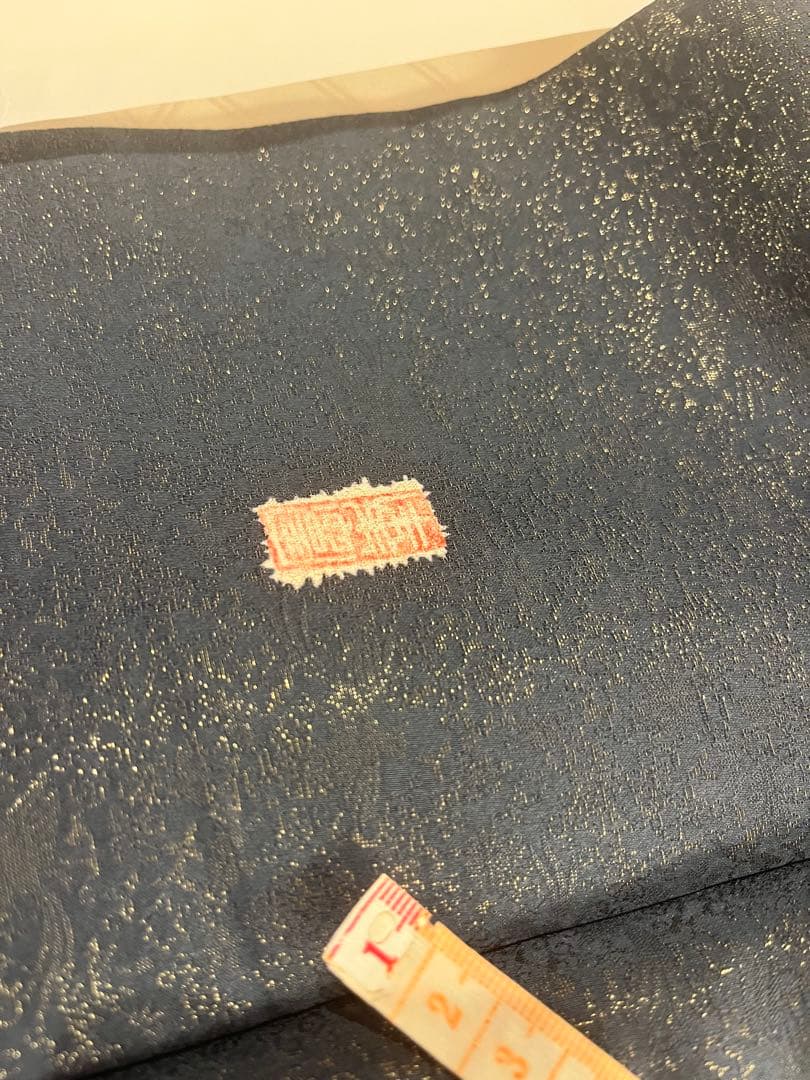 訪問着＋帯セット　金色 紺色　辻ヶ花　作家者　限定セール