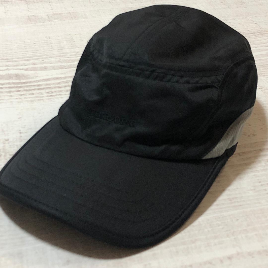 夏のランに最適‼️ パタゴニア ベロシティ・キャップ レアなブラック
