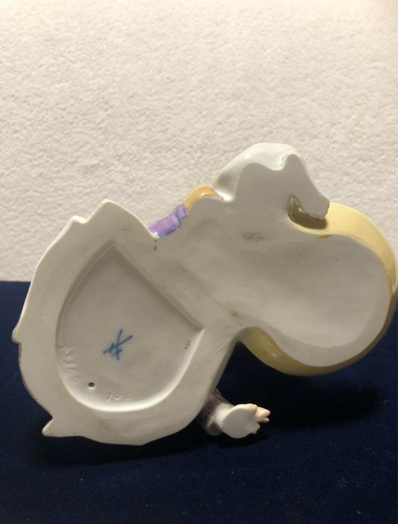 兼ママさん専用MEISSEN★マイセン★ヘンチェル人形2SET★ブルー オニオン