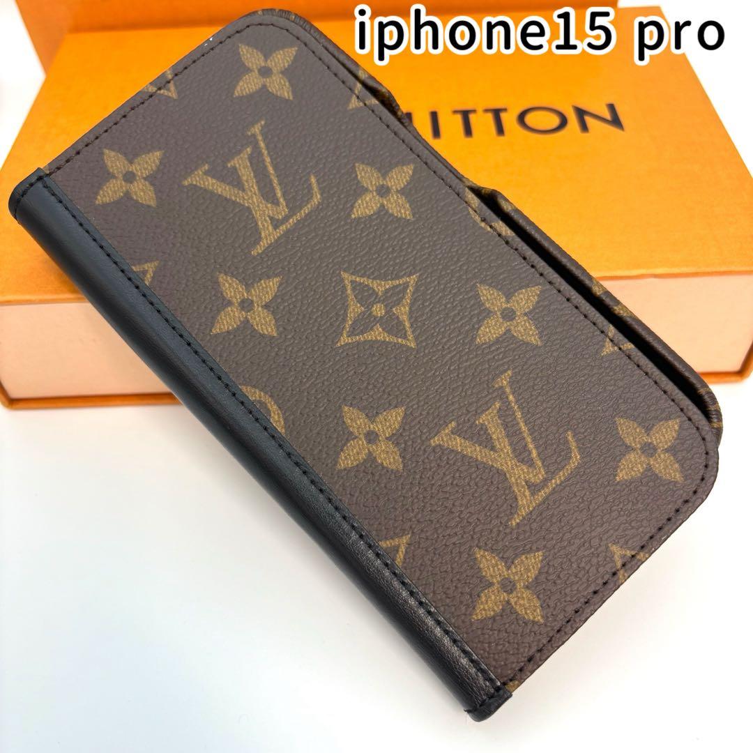 ルイヴィトン モノグラム iphone15 PRO フォリオ スマホケース手帳型