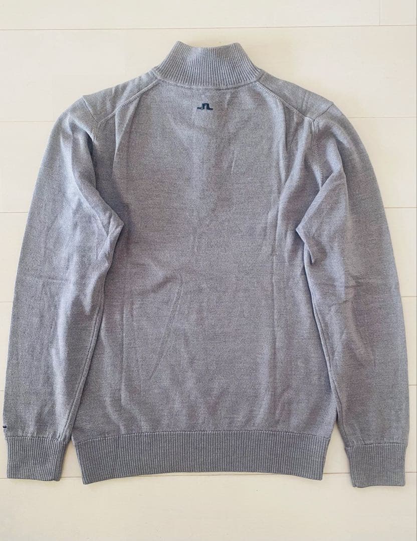 美品★ J.リンドバーグ モックネック ジップアップ セーター