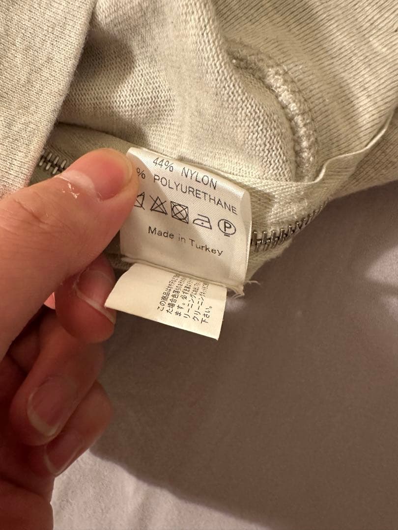 DRIES VAN NOTEN グレー トレーナー S キルティング　切り返し