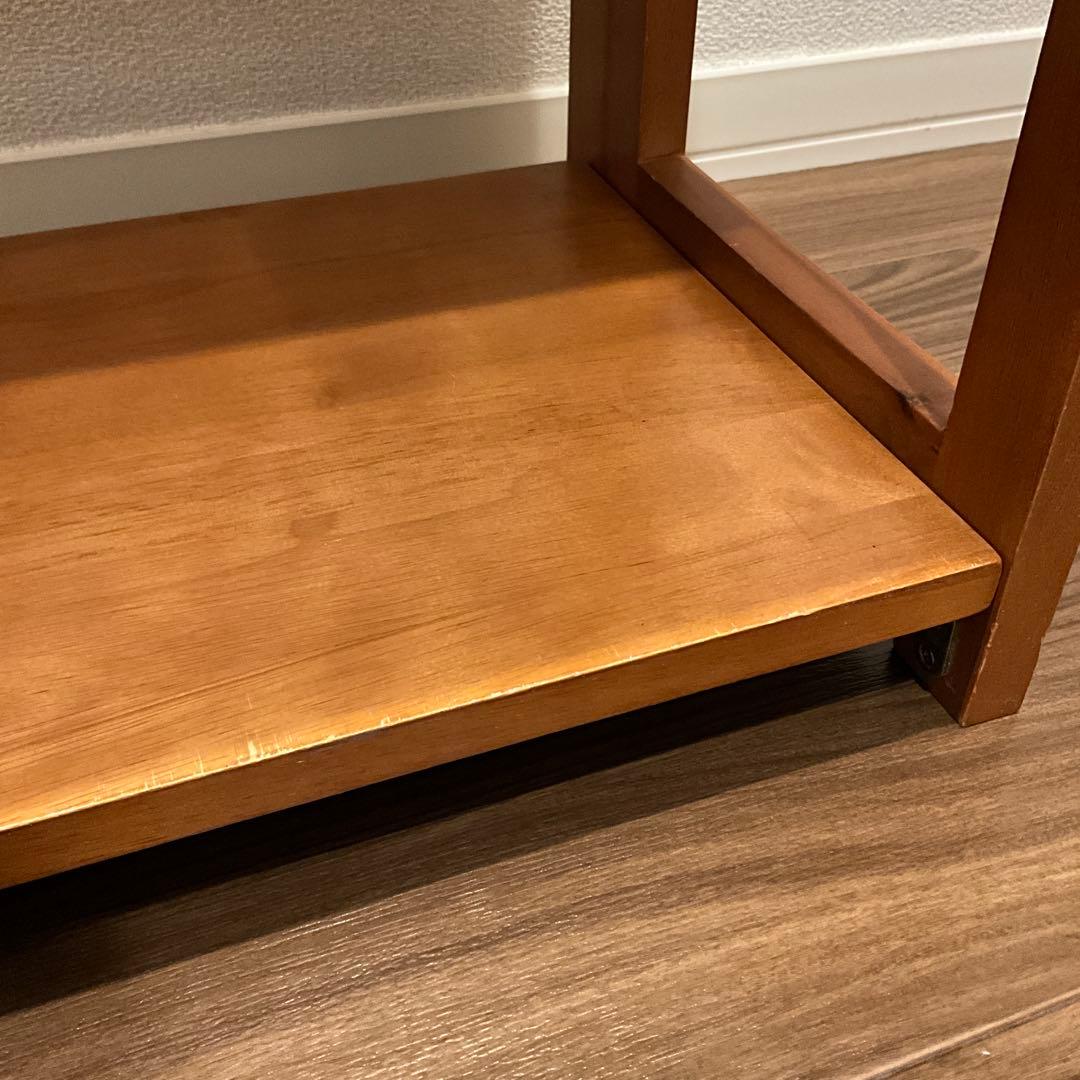 【本棚】折り畳み式　木製ラック　600×300×610（mm）