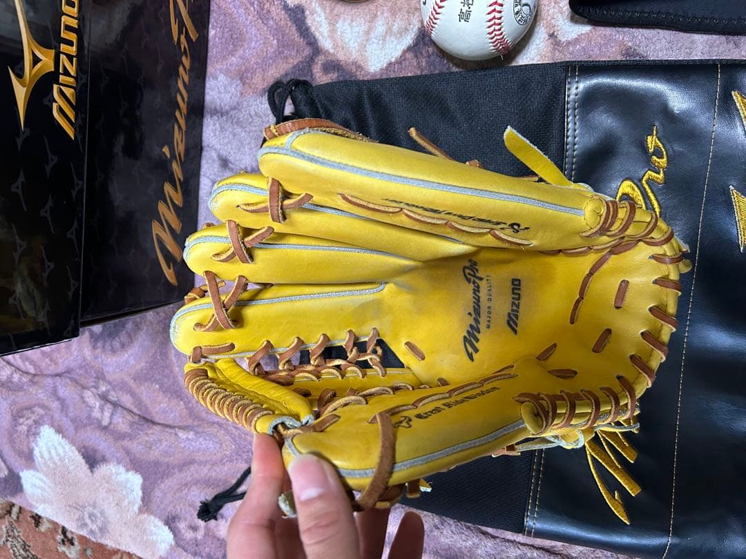 匠仕上げ済み　ミズノプロ　硬式　外野手　グローブ　ミズノ　野球　グラブ　オーダー