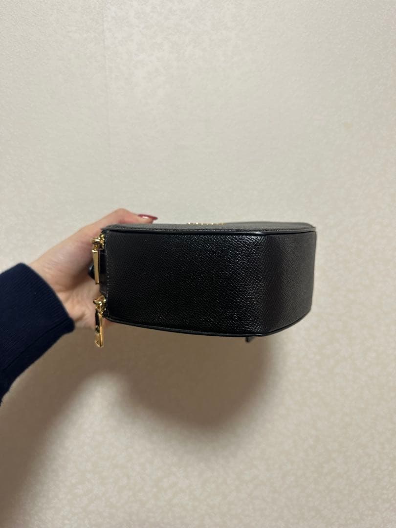 (最終値下げ) COACH ハート型ショルダーバッグ ブラック