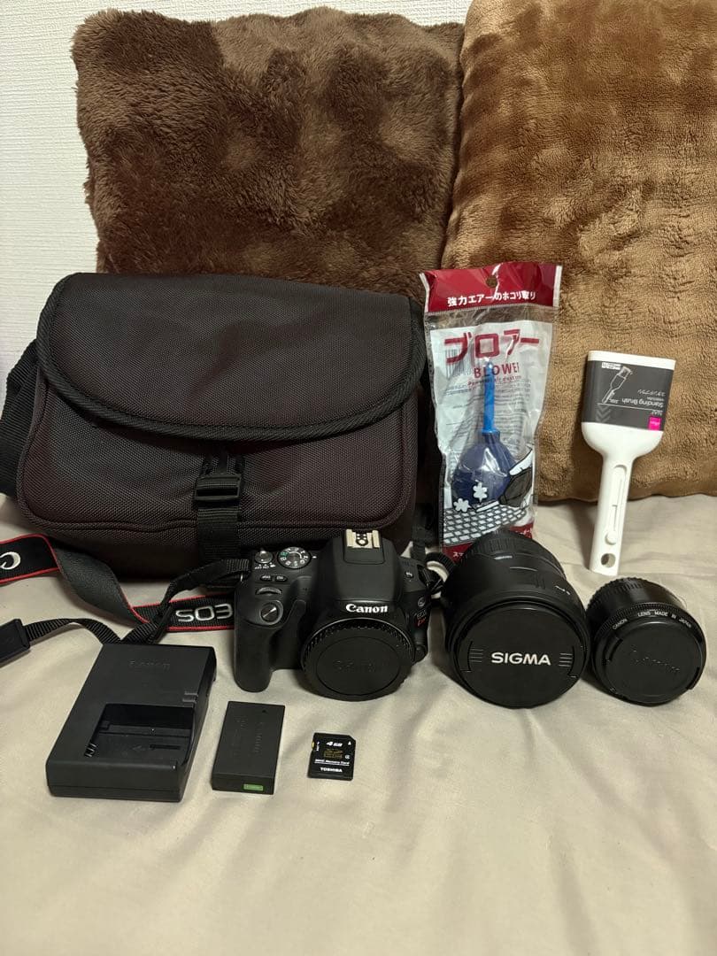 Canon eos kiss9/レンズ28-200/50mmf1.8/その他