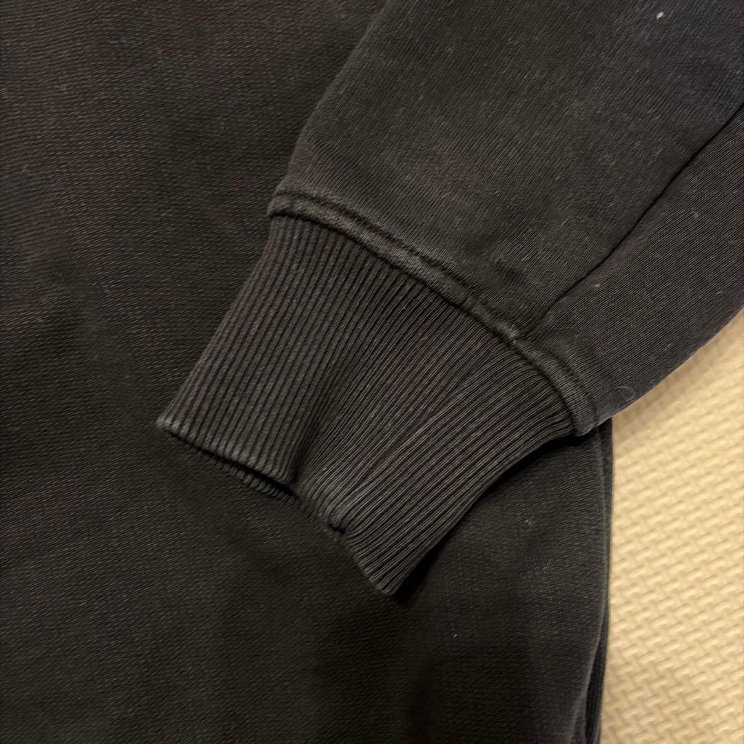 Ami Paris ハート 刺繍 スウェット 黒/ブラックポルトガル製