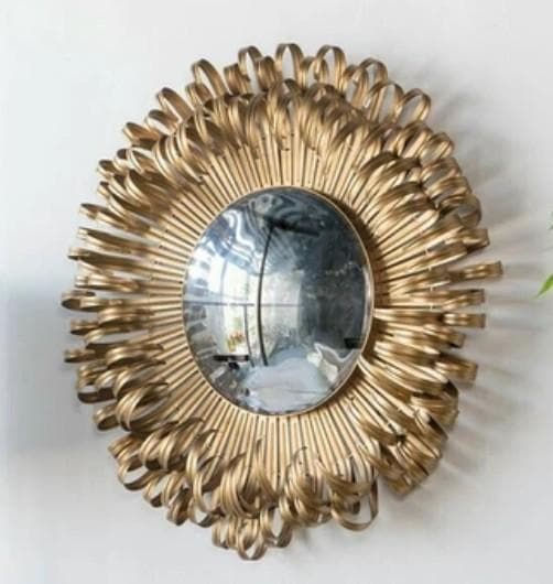 ミラー モダン ゴールド アルミ 壁飾り ウォールデコ 花びら AN-44404