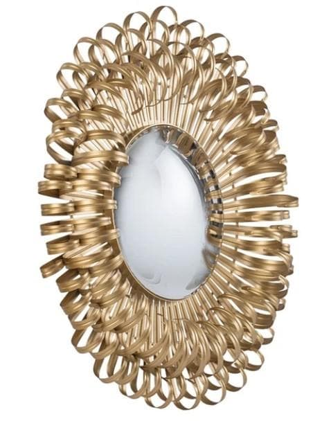 ミラー モダン ゴールド アルミ 壁飾り ウォールデコ 花びら AN-44404