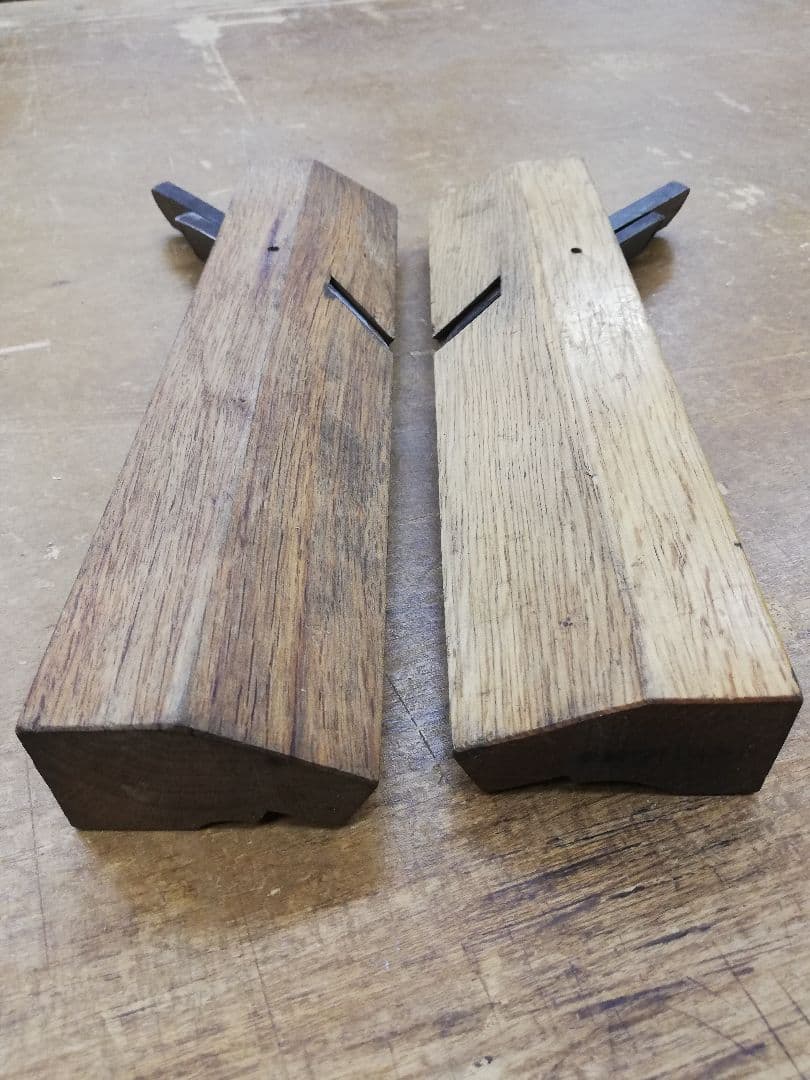 上穴式二枚脇鉋左右セット