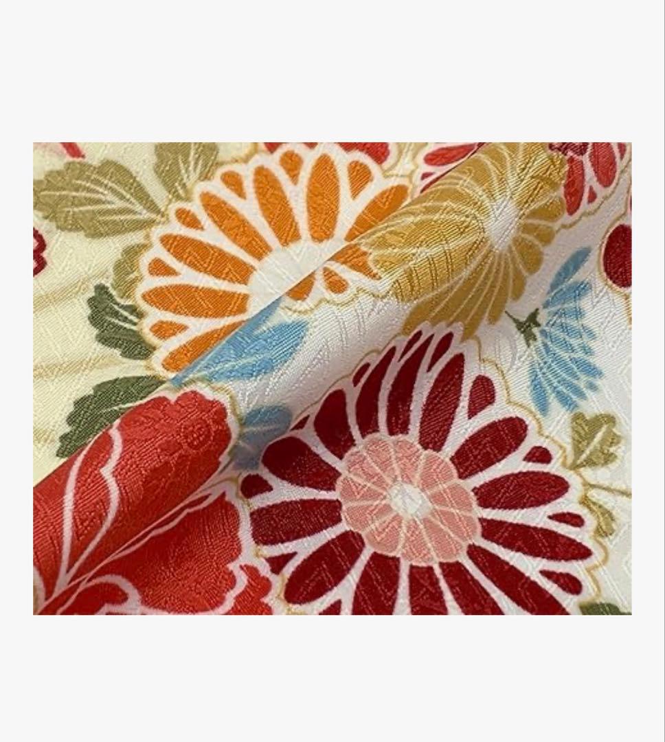 美品 七五三 四つ身 着物 女の子 7歳 花柄 和服）