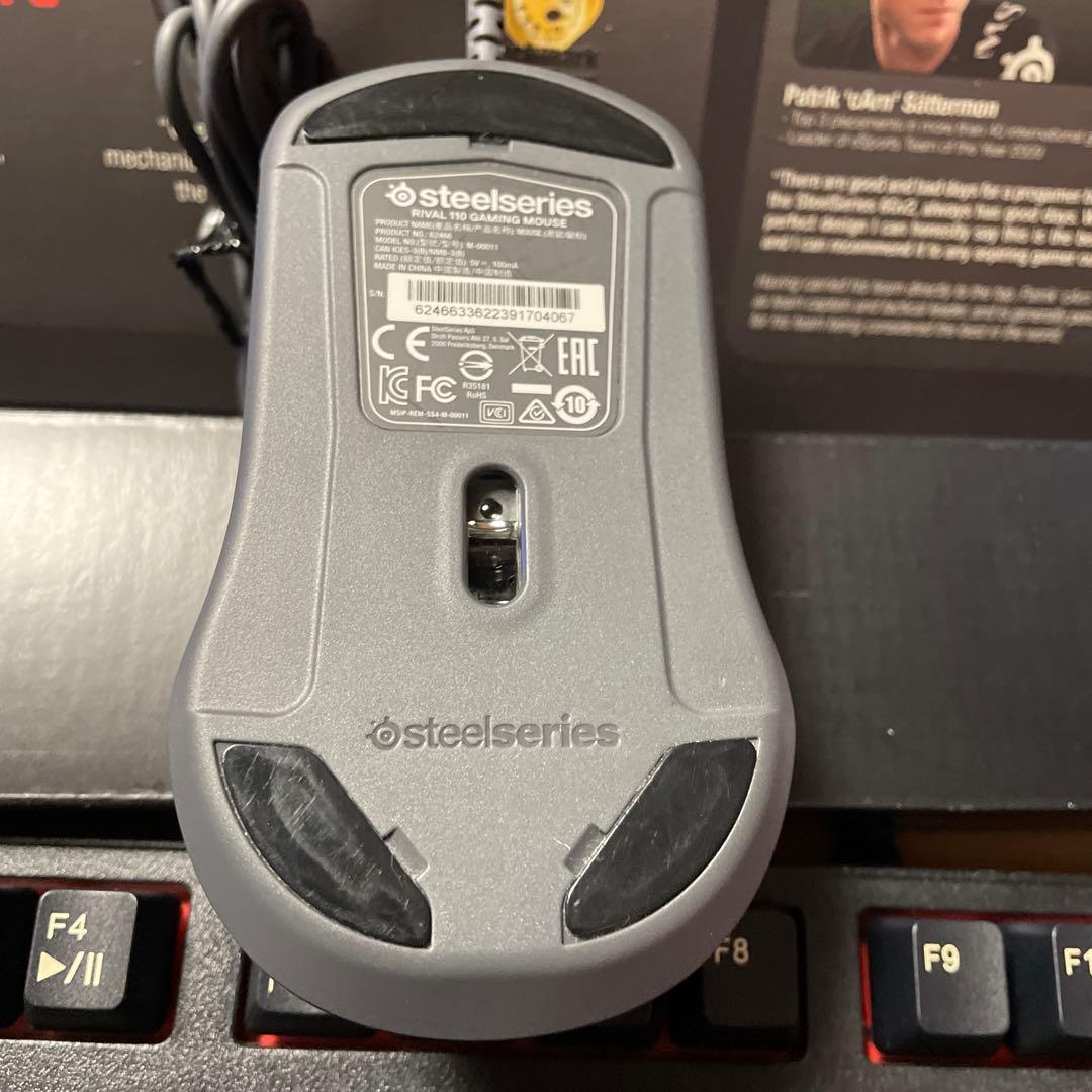 起動確認済み。￼SteelSeries キーボード本体とマウスセット