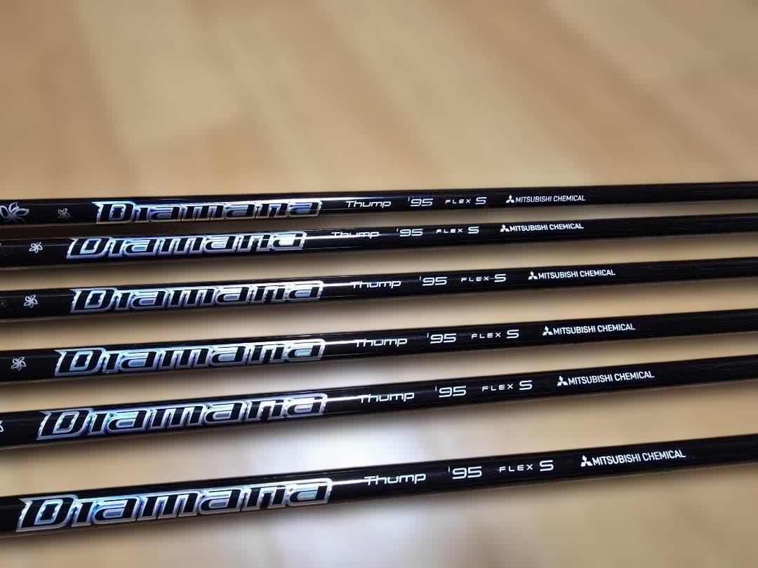 Diamana Thump 95g Sフレックス シャフト6本セット