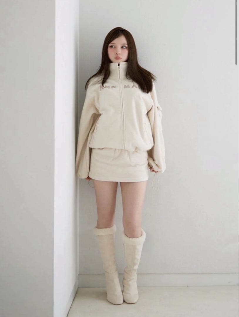 靴 andmary sophy boa boots