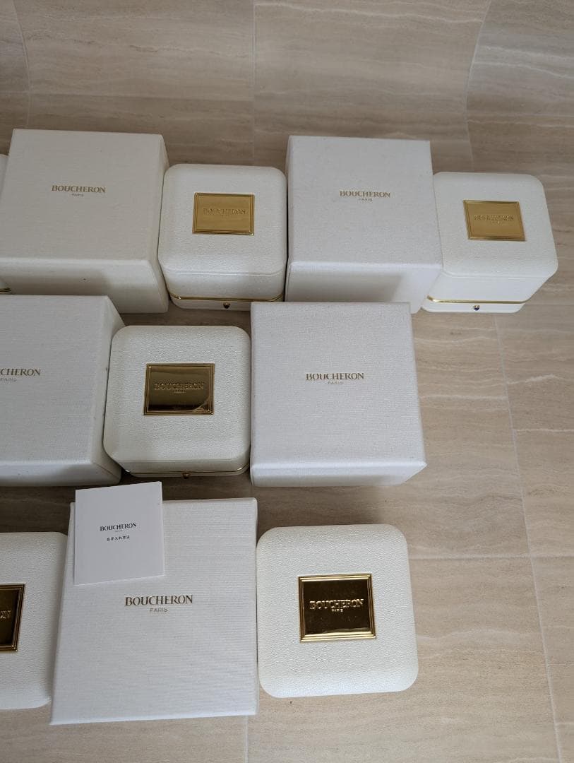 まとめ売り　Boucheron　ブシュロン　ネックレス　リング　空箱　ボックス