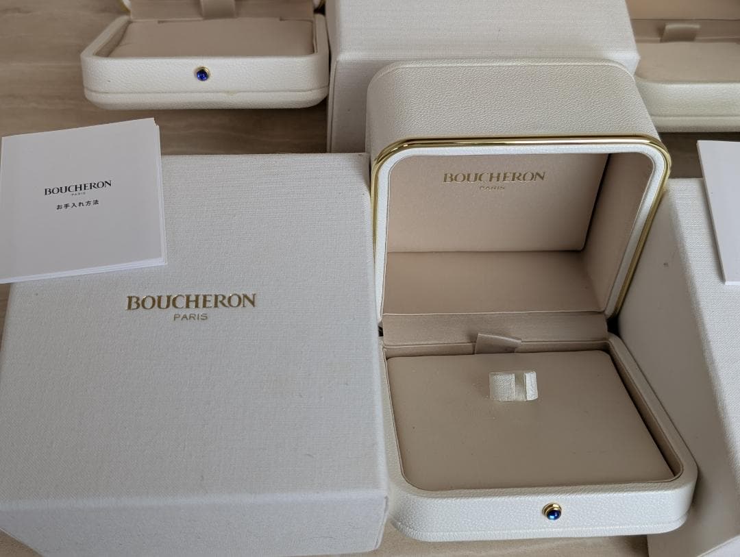 まとめ売り　Boucheron　ブシュロン　ネックレス　リング　空箱　ボックス