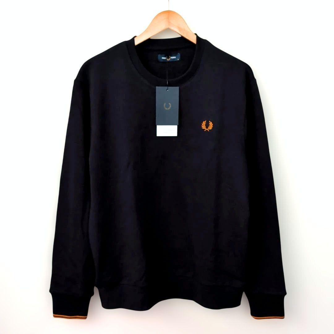 新品未使用タグ付 FRED PERRY スウェットシヤツ トレーナー ブラック