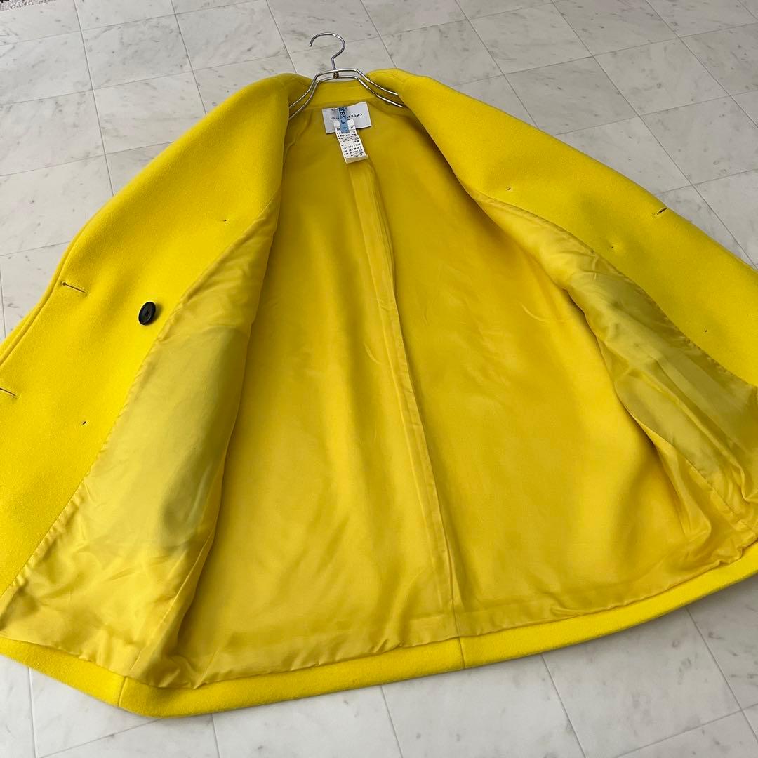 美品♡2022AW ユナイテッドアローズ メルトンピーコート 36 イエロー