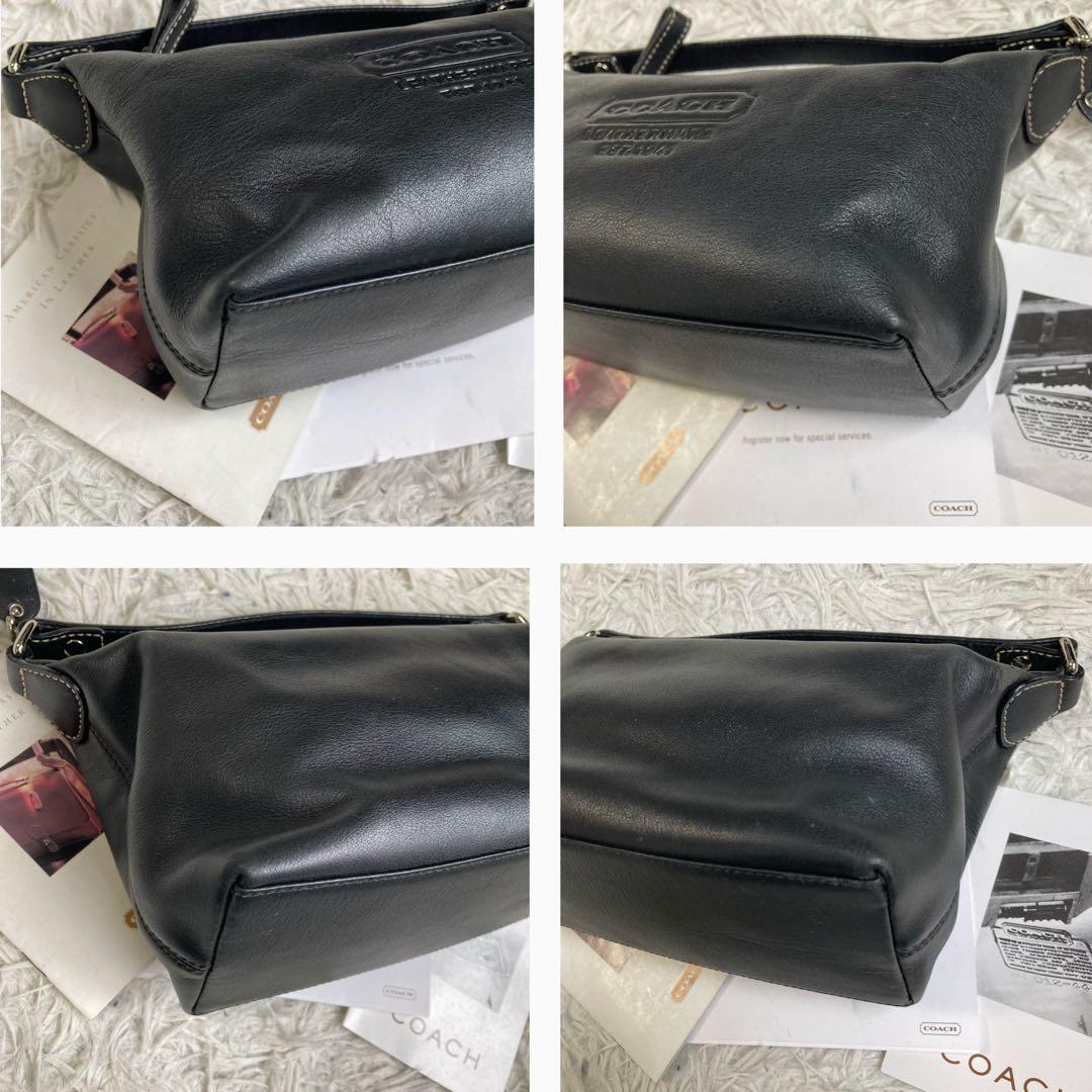 極美品 vintage coach old archive y2k 黒 ブラック